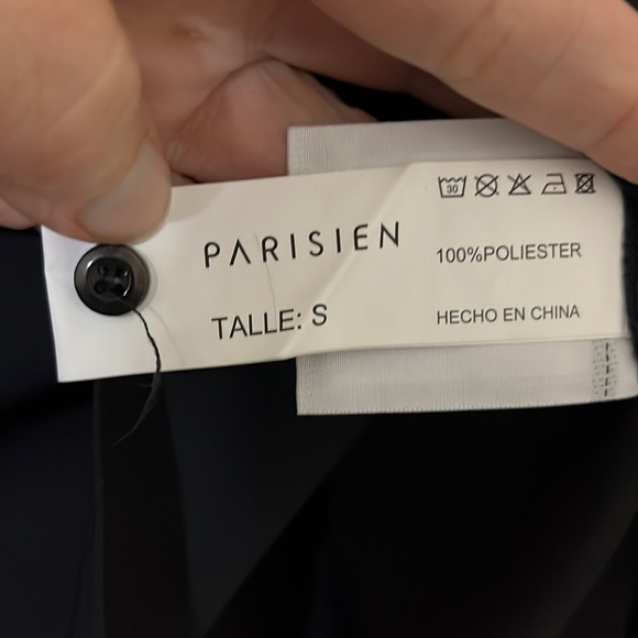 NWT size small black long sleeved v neck shirt - Picture 5 of 7